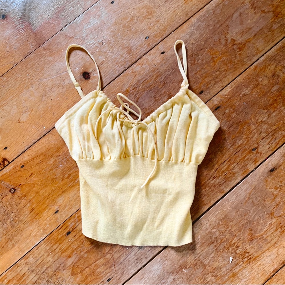 COPY - NWOT yellow sweater cami
